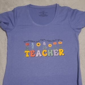 Bobbie Brooks Blue Graphic Tee - Teacher Design
